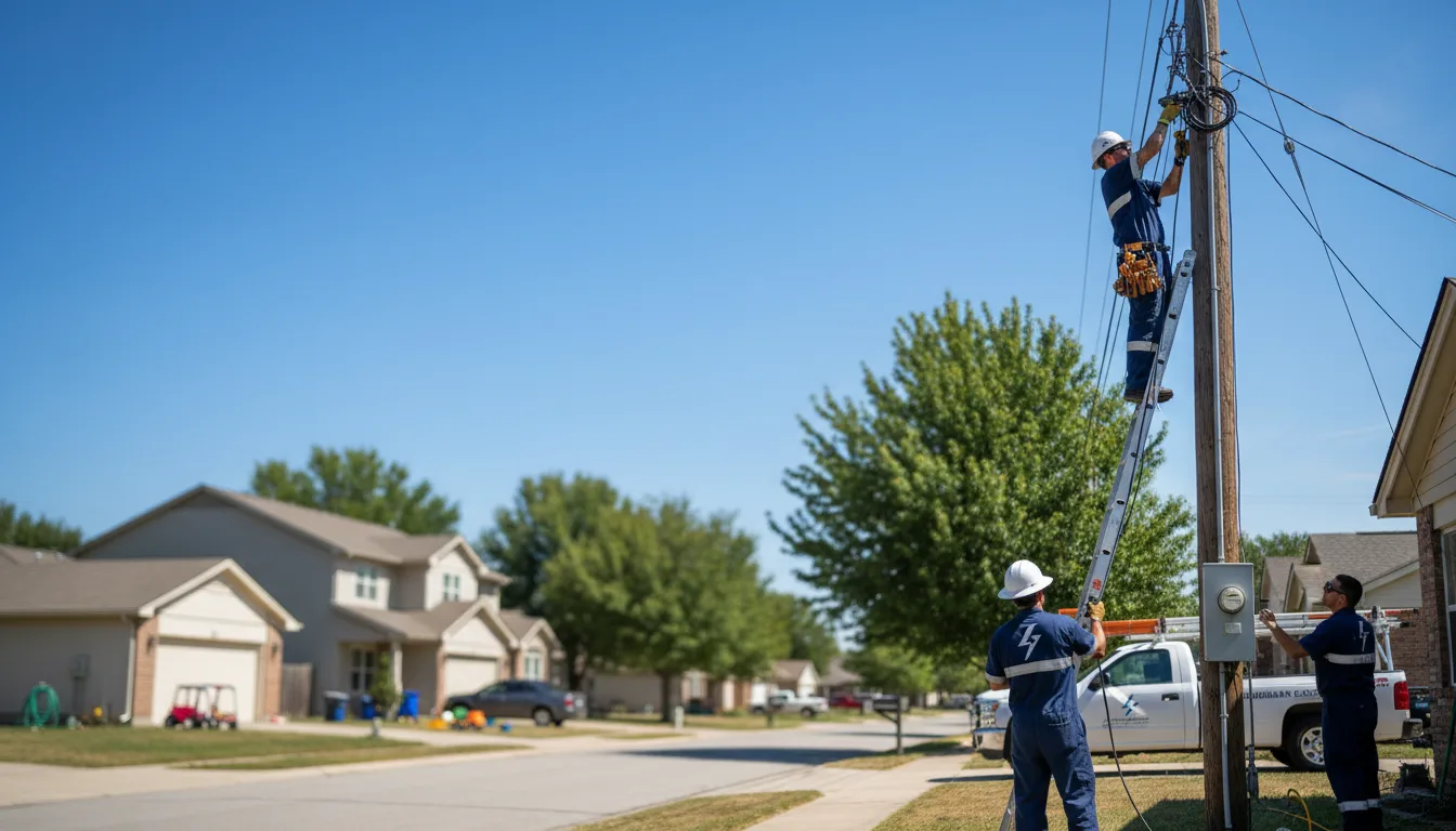 Residential electrician providing installation services in Sumner, NE